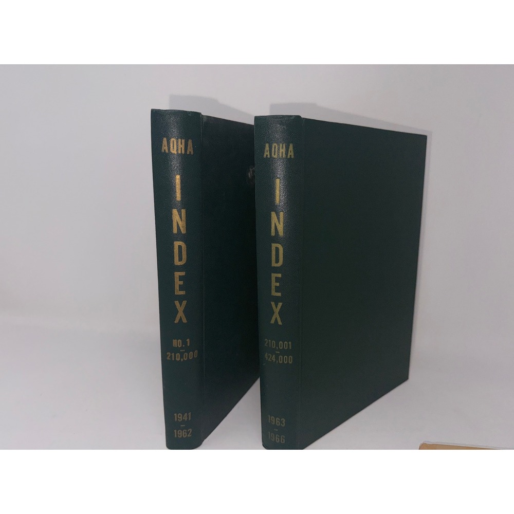 AQHA Alphabetical Index of Stud Books 1941-1966 American Quarter Horse 2 Volumes